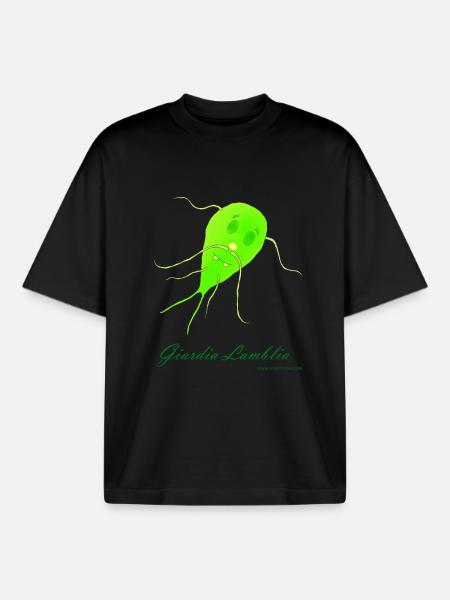 Giardia Lamblia - Boxy Heavyweight Unisex Organic T-Shirt by Stanley/Stella - black