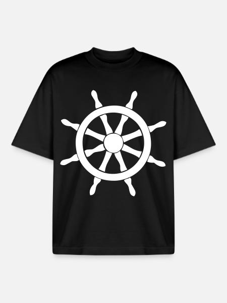 Volant - T-shirt unisexe boxy épais biologique Stanley/Stella - noir