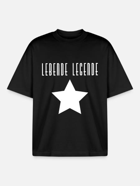 Living legend - Boxy Heavyweight Unisex Organic T-Shirt by Stanley/Stella - black
