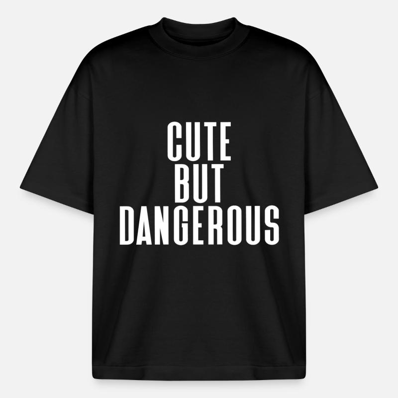 mignon - T-shirt unisexe épais coupe boxy Stanley/Stella - noir