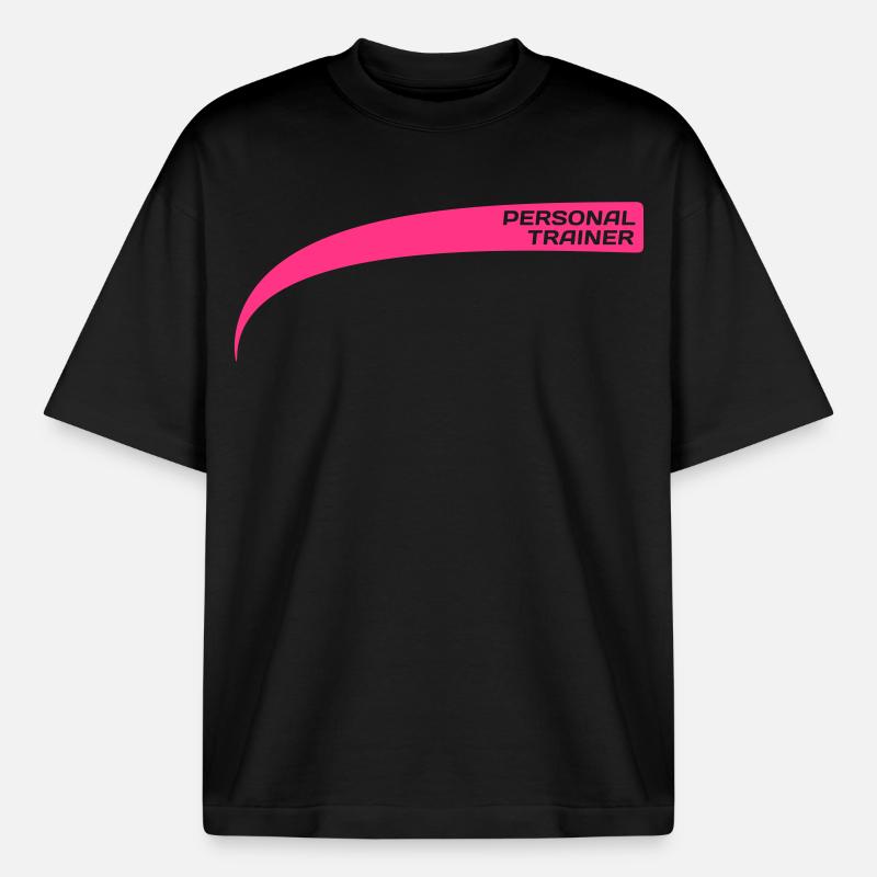 Personal trainer / Drill Instructor - Heavyweight Boxy Unisex T-Shirt by Stanley/Stella - black