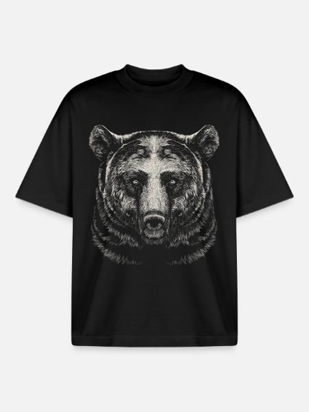 Porter - T-shirt unisexe boxy épais biologique Stanley/Stella - noir