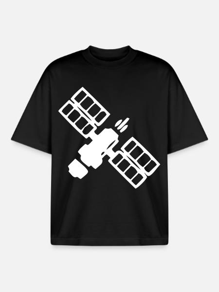 Satellit - Boxy Heavyweight Unisex Organic T-Shirt von Stanley/Stella - Schwarz