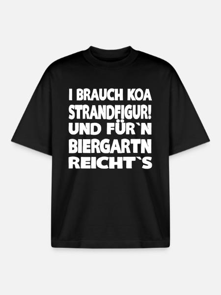 I BRAUCH KOA STRANDFIGUR - Boxy Heavyweight Unisex Organic T-Shirt von Stanley/Stella - Schwarz