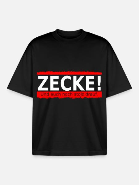Zecke - Boxy Heavyweight Unisex Organic T-Shirt von Stanley/Stella - Schwarz