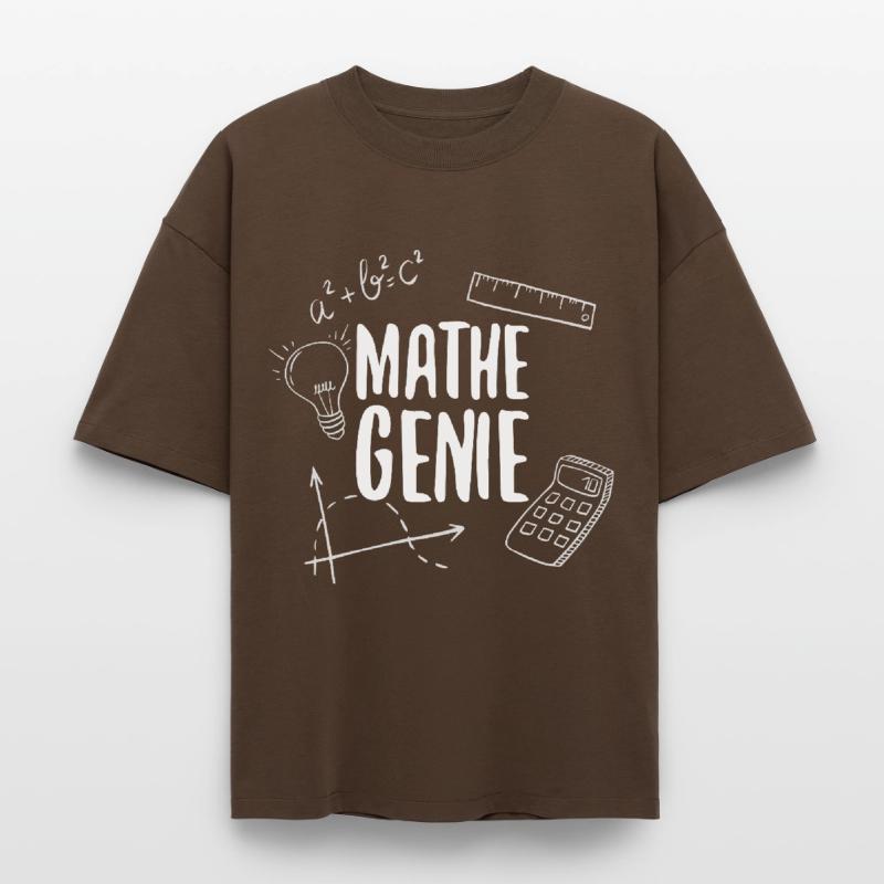 Math genius mathematics genius arithmetic math Boxy Heavyweight Unisex Organic T-Shirt by Stanley/Stella