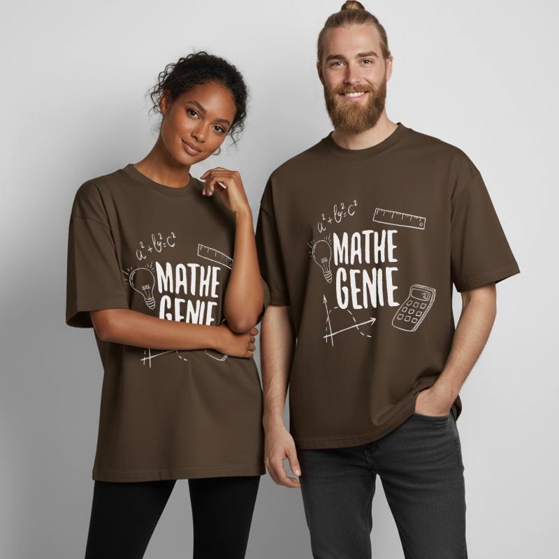 Math genius mathematics genius arithmetic math Boxy Heavyweight Unisex Organic T-Shirt by Stanley/Stella