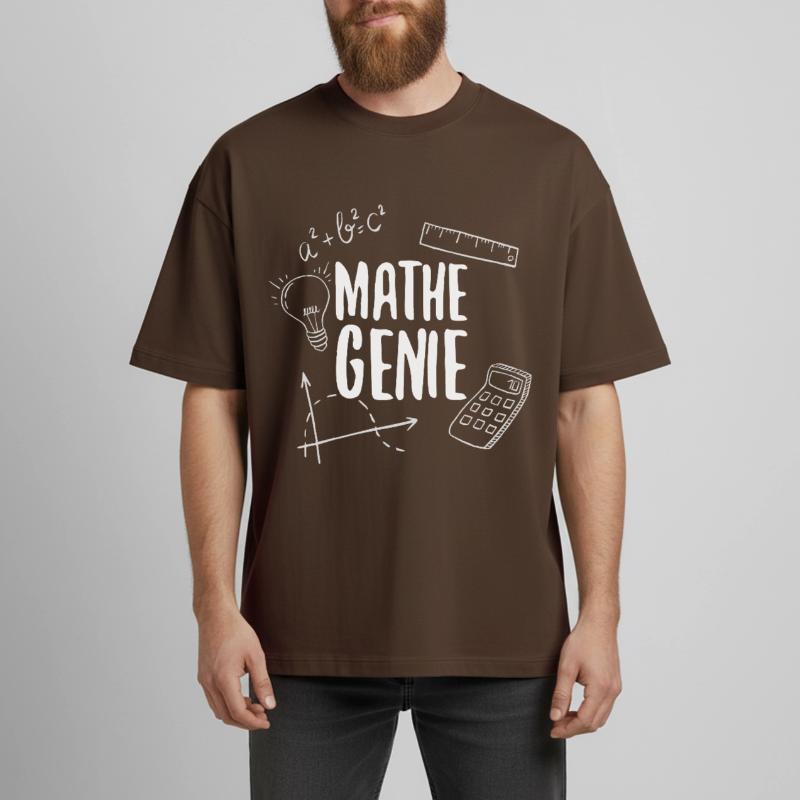 Math genius mathematics genius arithmetic math Boxy Heavyweight Unisex Organic T-Shirt by Stanley/Stella