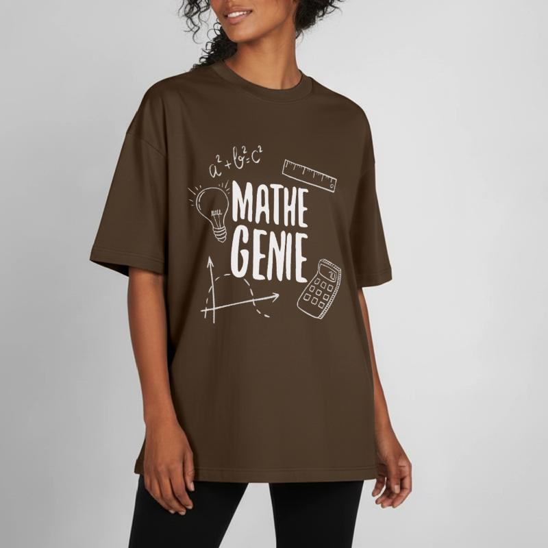 Math genius mathematics genius arithmetic math Boxy Heavyweight Unisex Organic T-Shirt by Stanley/Stella