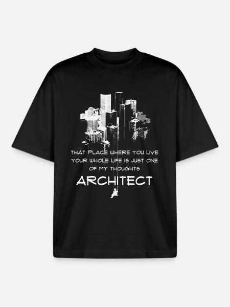 Architect Architects - Boxy Heavyweight Unisex Organic T-Shirt by Stanley/Stella - black