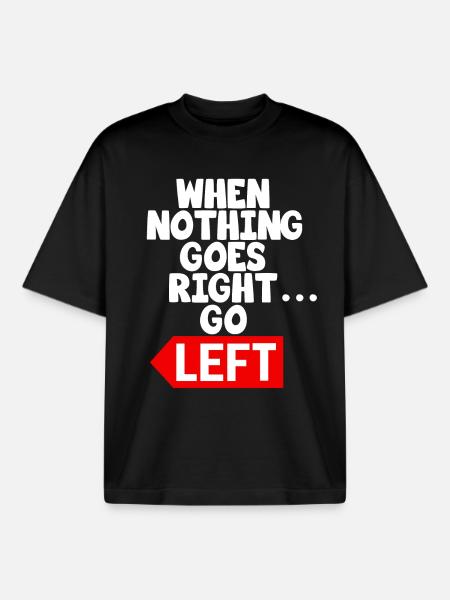 Funny Motivational Text Saying - Boxy Heavyweight Unisex Organic T-Shirt by Stanley/Stella - black