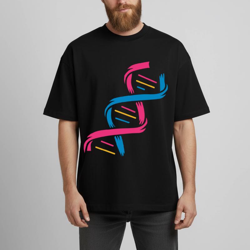 La structure d'une molécule d'ADN T-shirt unisexe boxy épais biologique Stanley/Stella