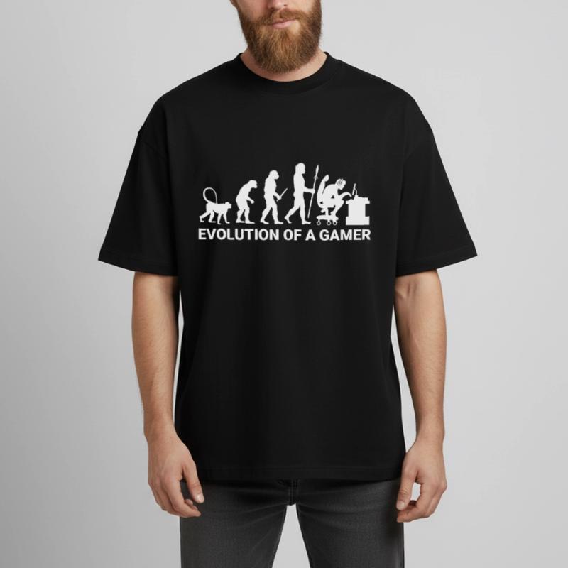 Evolution gamer Boxy Heavyweight Unisex Organic T-Shirt by Stanley/Stella