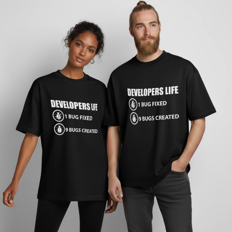 Blague programmeur T-shirt unisexe boxy épais biologique Stanley/Stella