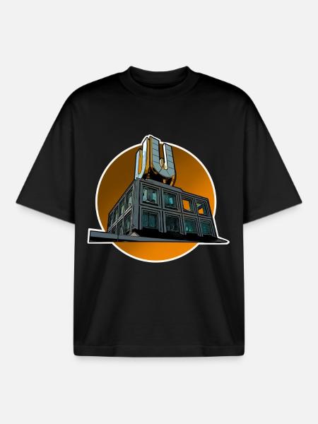 Dortmund - T-shirt unisexe boxy épais biologique Stanley/Stella - noir