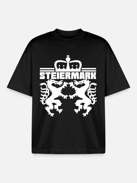 Styria Austria - Boxy Heavyweight Unisex Organic T-Shirt by Stanley/Stella - black