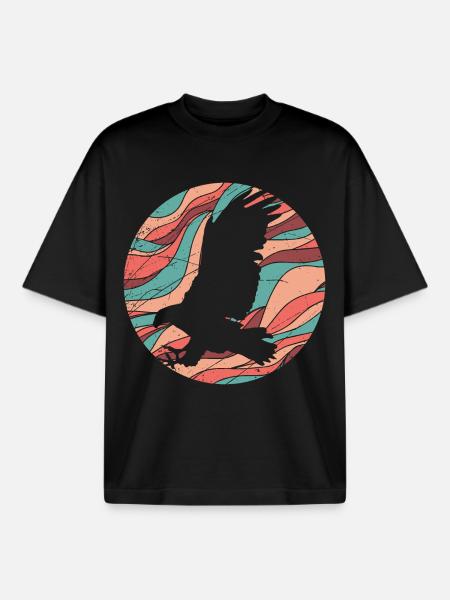 Greifvogel - Boxy Heavyweight Unisex Organic T-Shirt von Stanley/Stella - Schwarz