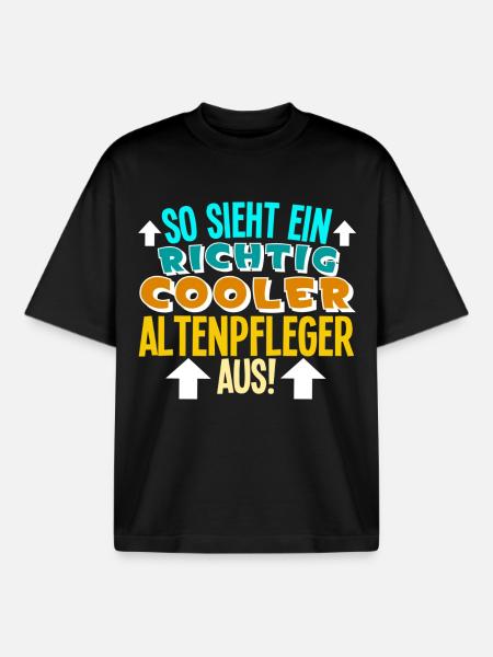 Altenpfleger - Boxy Heavyweight Unisex Organic T-Shirt von Stanley/Stella - Schwarz