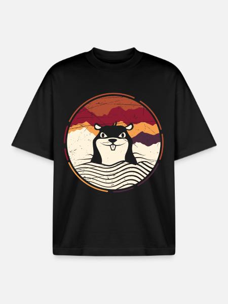 mole - Boxy Heavyweight Unisex Organic T-Shirt by Stanley/Stella - black