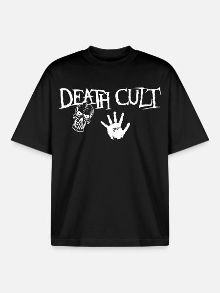 Death Cult, Skull Design - Boxy Heavyweight Unisex Organic T-Shirt by Stanley/Stella - black