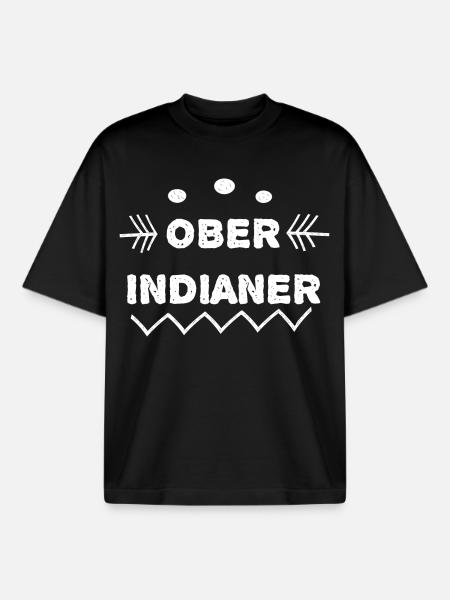 Ober Indianer Tribal Muster - Boxy Heavyweight Unisex Organic T-Shirt von Stanley/Stella - Schwarz