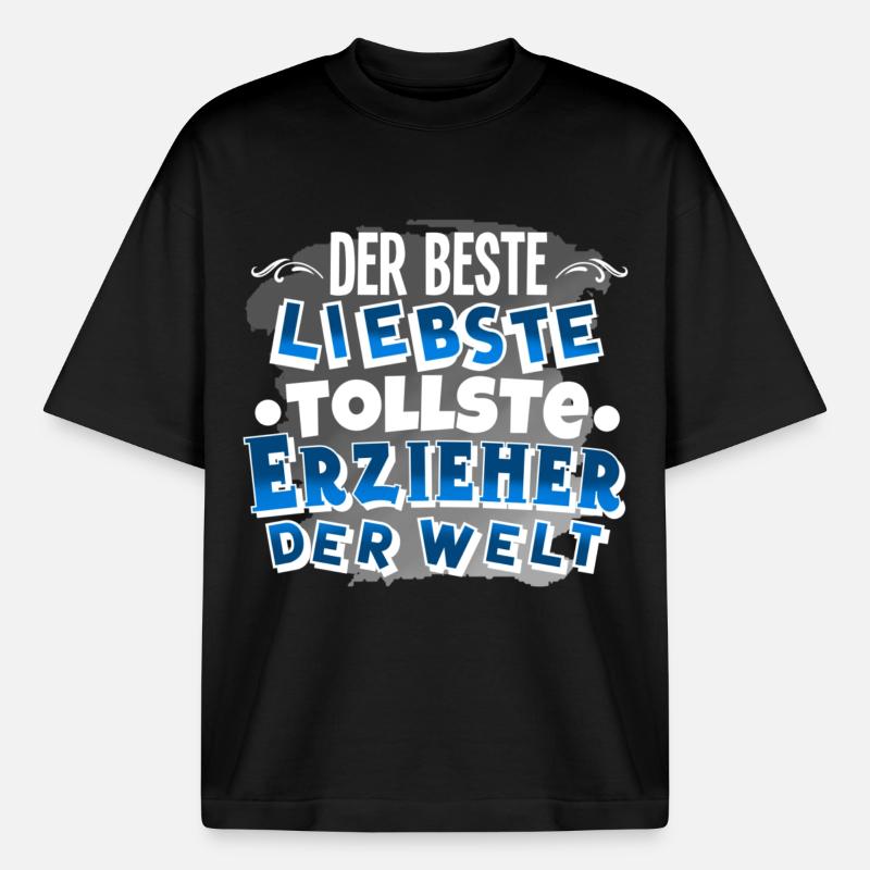 Erzieher - Boxy Heavyweight Unisex Organic T-Shirt von Stanley/Stella - Schwarz