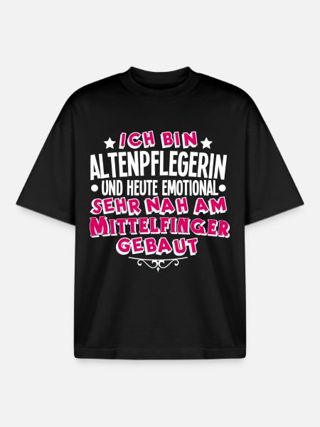 Altenpflegerin - Boxy Heavyweight Unisex Organic T-Shirt von Stanley/Stella - Schwarz