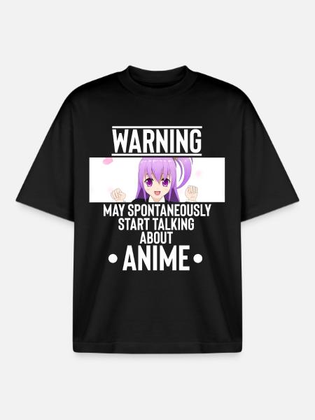 Anime - T-shirt unisexe boxy épais biologique Stanley/Stella - noir