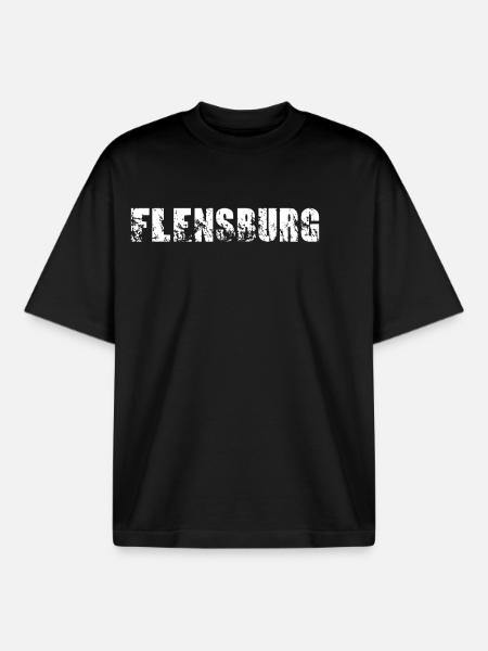 Flensburg - Boxy Heavyweight Unisex Organic T-Shirt von Stanley/Stella - Schwarz
