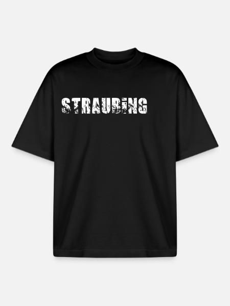 Straubing - Boxy Heavyweight Unisex Organic T-Shirt von Stanley/Stella - Schwarz
