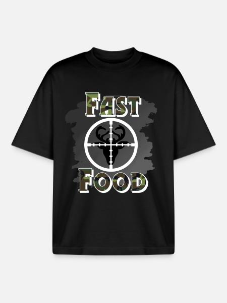 Chasseurs chasse - T-shirt unisexe boxy épais biologique Stanley/Stella - noir