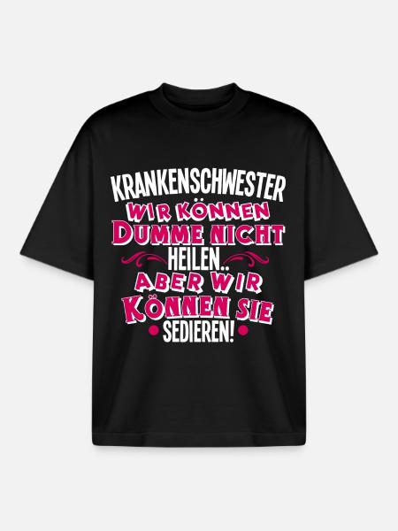 nurse - Boxy Heavyweight Unisex Organic T-Shirt by Stanley/Stella - black