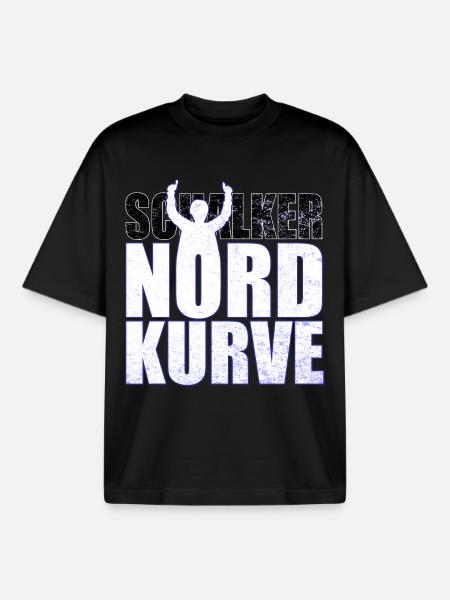 Schalke Nordkurve bogstaver gaveidee - Stanley/Stella unisex boxy heavyweight T-shirt økologisk - sort