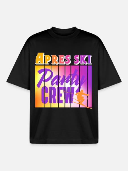 Apres ski - Boxy Heavyweight Unisex Organic T-Shirt by Stanley/Stella - black
