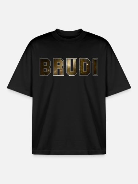 Brudi - Boxy Heavyweight Unisex Organic T-Shirt von Stanley/Stella - Schwarz