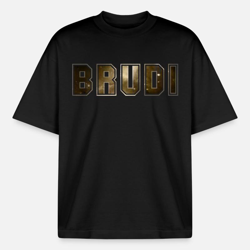 Brudi - Boxy Heavyweight Unisex Organic T-Shirt von Stanley/Stella - Schwarz