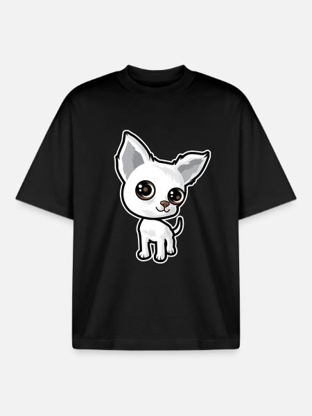 Chiot - T-shirt unisexe boxy épais biologique Stanley/Stella - noir