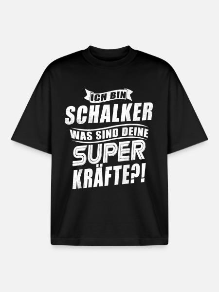 Schalke super power - Boxy Heavyweight Unisex Organic T-Shirt by Stanley/Stella - black