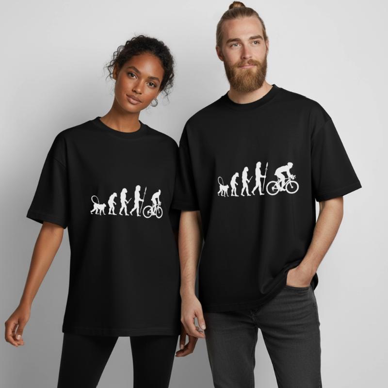 Cyclistes évolution T-shirt unisexe boxy épais biologique Stanley/Stella