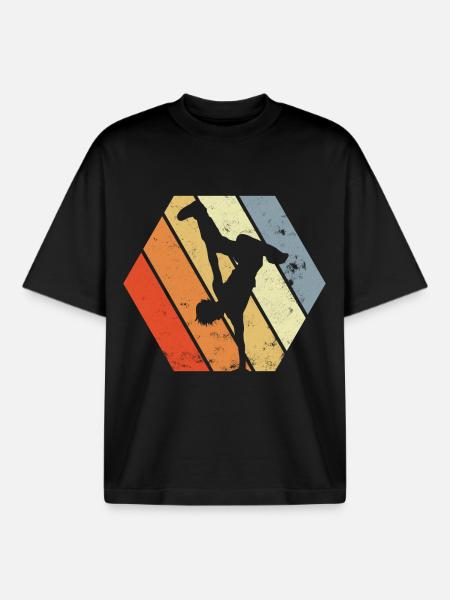 Breakdancer - Boxy Heavyweight Unisex Organic T-Shirt by Stanley/Stella - black