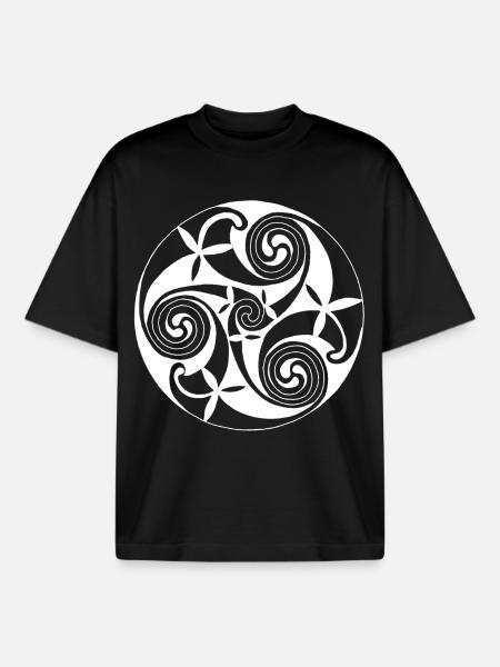 Nature symbol - Boxy Heavyweight Unisex Organic T-Shirt by Stanley/Stella - black