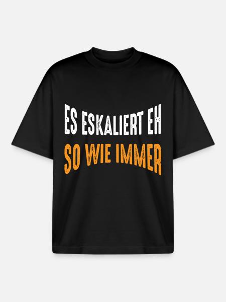 Junggesellenabschied - Boxy Heavyweight Unisex Organic T-Shirt von Stanley/Stella - Schwarz