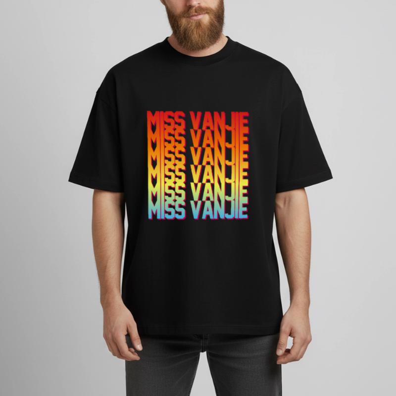 Fräulein Vanjie! Meme Regenbogenfarbe Text Heavyweight Unisex Boxy T-Shirt von stanley/stella	
