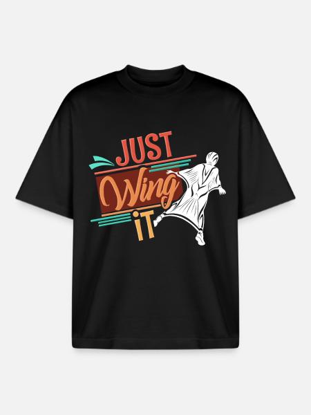 Wingsuit - T-shirt unisexe boxy épais biologique Stanley/Stella - noir