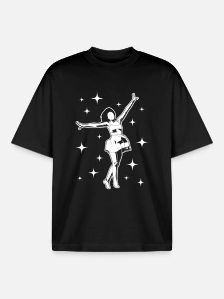 Danseuse - T-shirt unisexe boxy épais biologique Stanley/Stella - noir