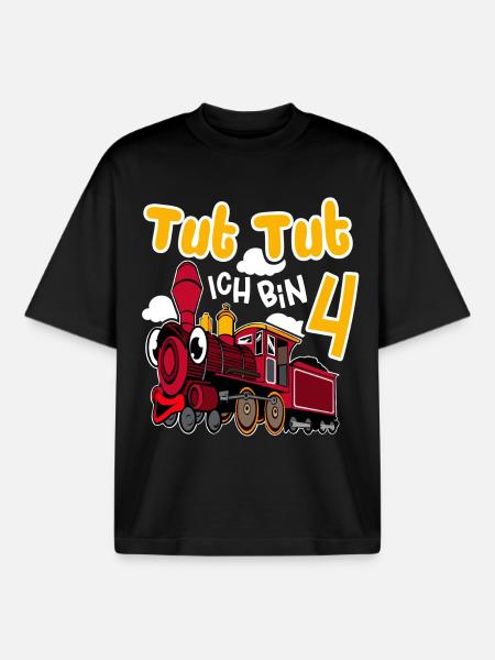 Tut Tut Ich Bin 4 - Boxy Heavyweight Unisex Organic T-Shirt von Stanley/Stella - Schwarz