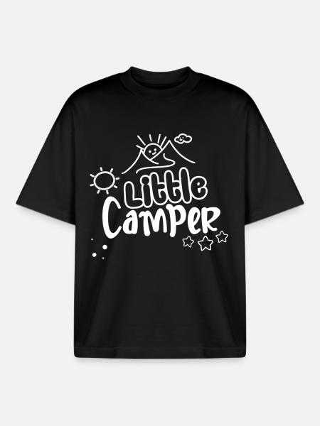 Little Camper - Boxy Heavyweight Unisex Organic T-Shirt von Stanley/Stella - Schwarz