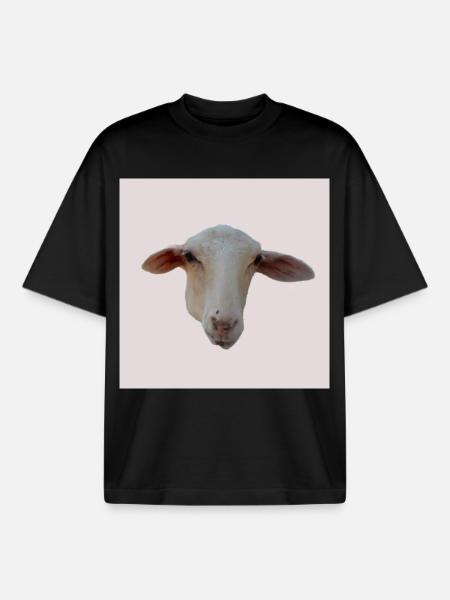 Schaf - Boxy Heavyweight Unisex Organic T-Shirt von Stanley/Stella - Schwarz