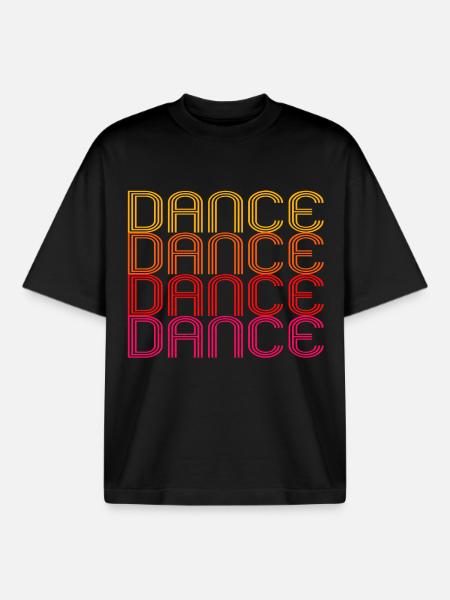 DANSE - T-shirt unisexe boxy épais biologique Stanley/Stella - noir