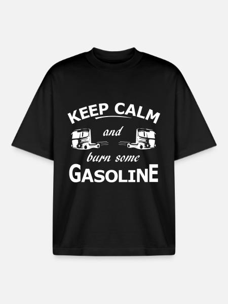 Trucker - Boxy Heavyweight Unisex Organic T-Shirt by Stanley/Stella - black